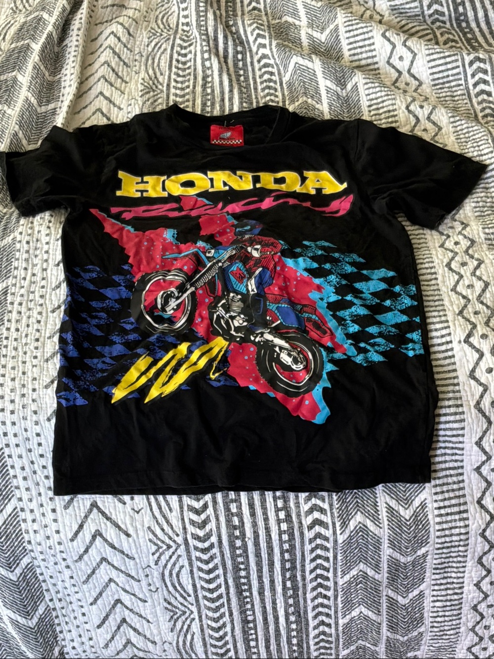 Honda Racing Graphic Black Short Sleeve Tee